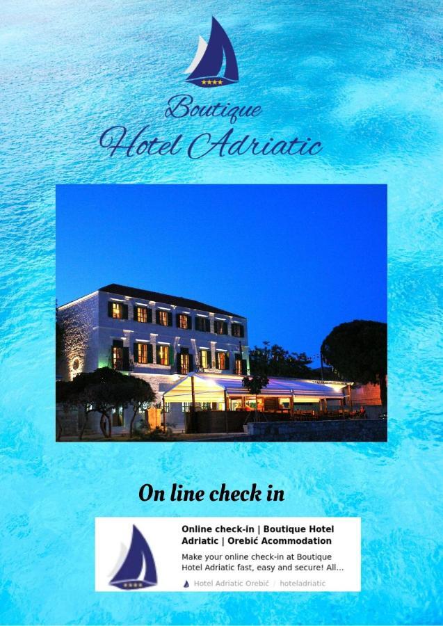 Heritage Boutique Hotel Adriatic-Adults Only Orebic Bagian luar foto